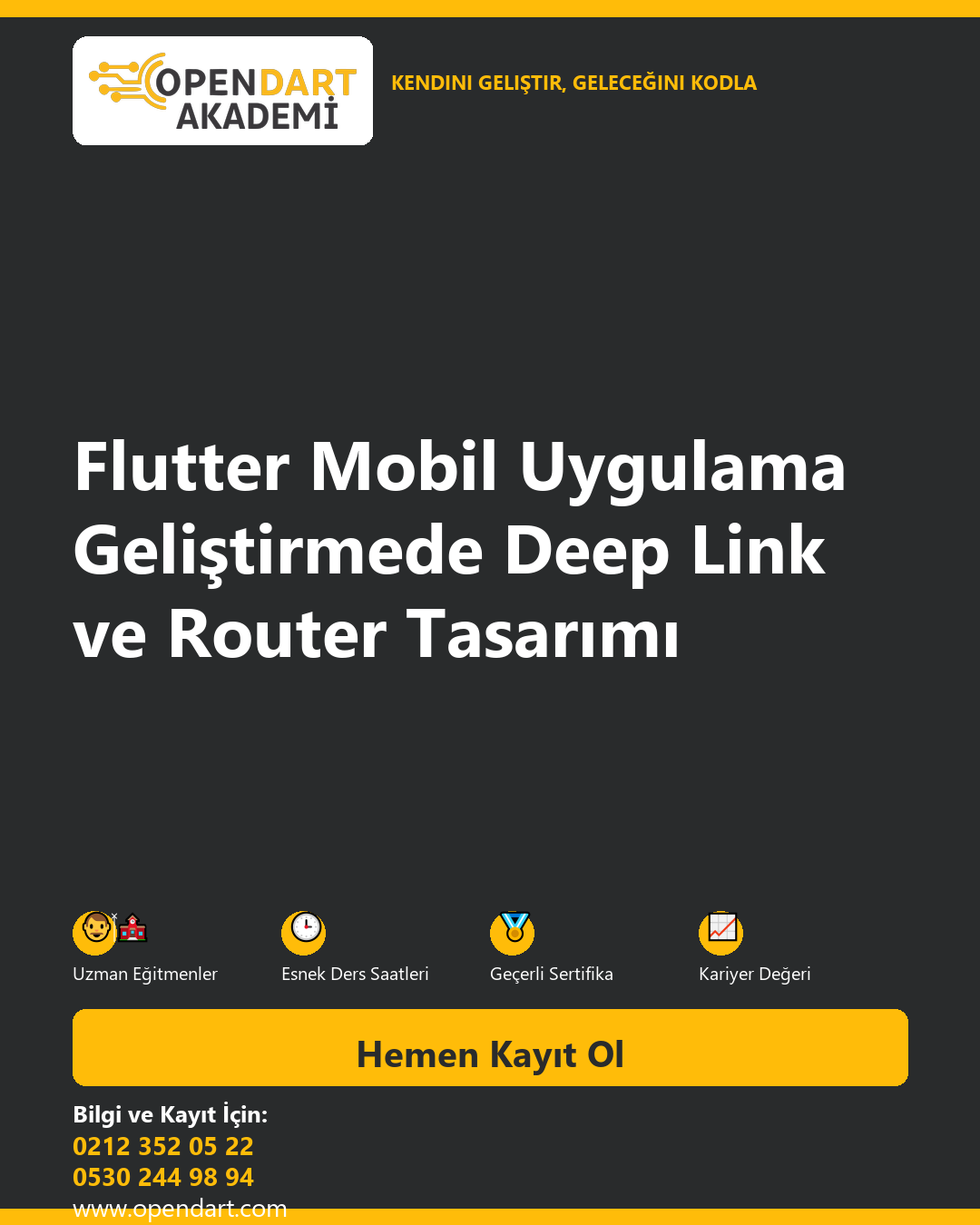 Flutter Mobil Uygulama Geliştirmede Deep Link ve Router Tasarımı