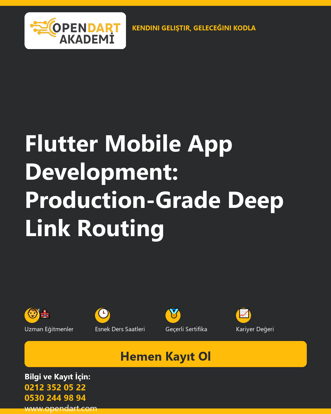 Flutter Mobile App Development: Production-Grade Deep Link Routing